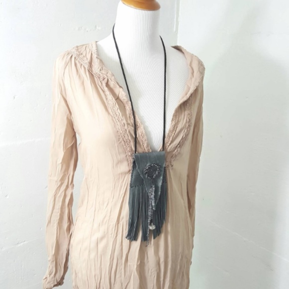 Artisan Hand Stitched Soft Leather Keepsake Bag - Picture 7 of 7